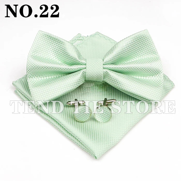 Bow Tie, Pocket Square & Cufflink Set