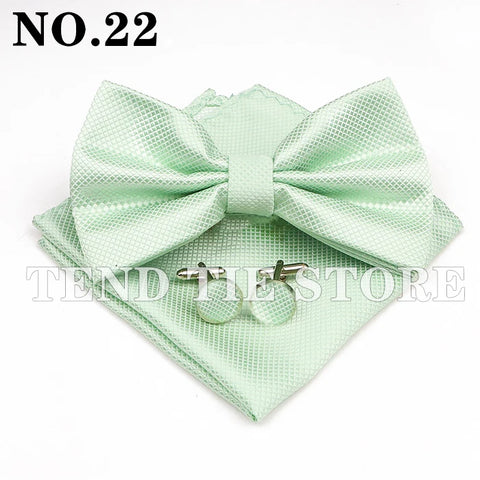Bow Tie, Pocket Square & Cufflink Set