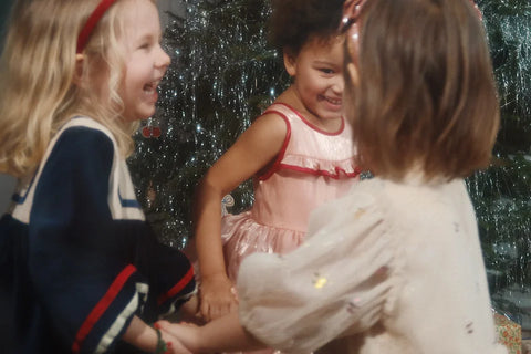 Girls' Velvet Holiday Party Dress