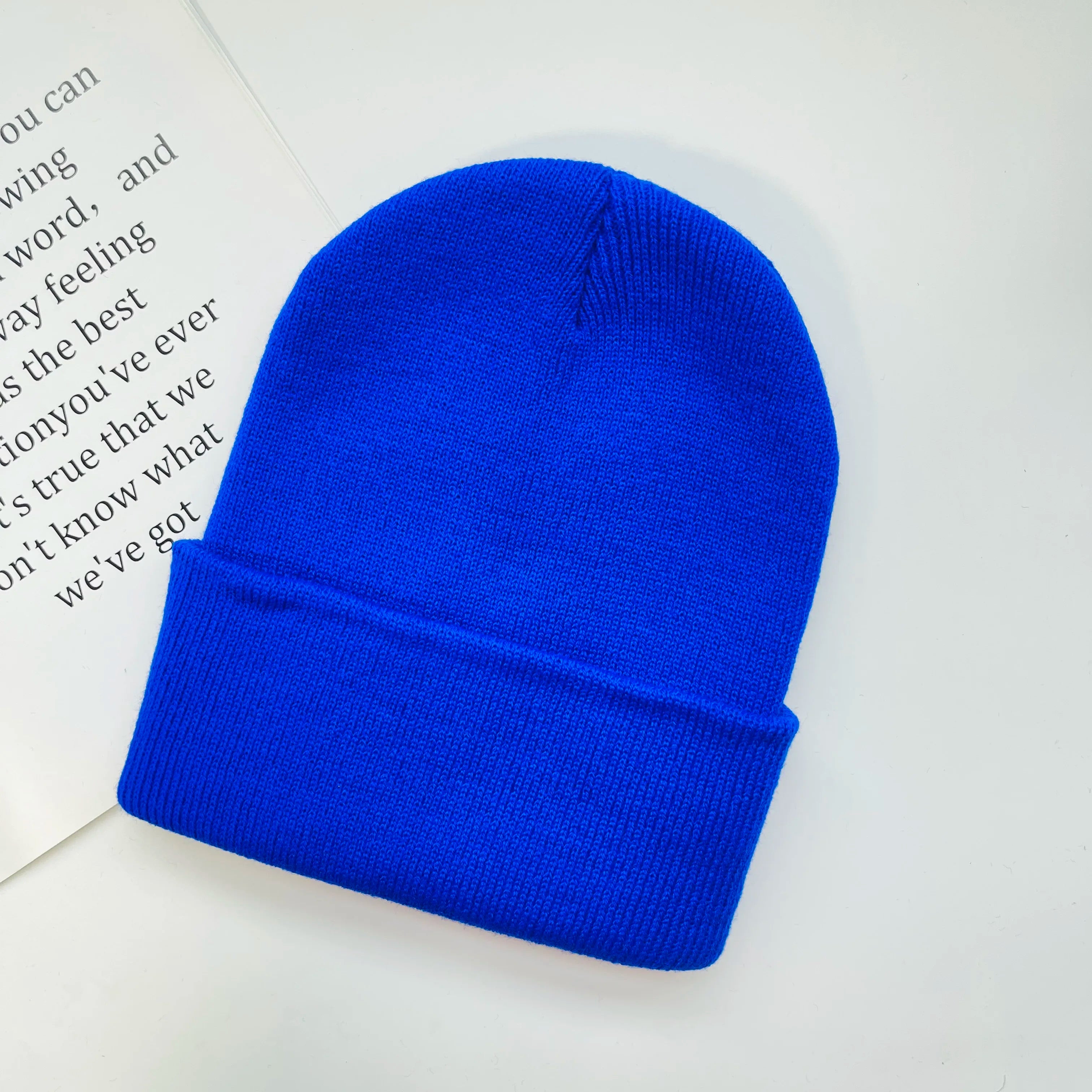 Rib-Knit Cuffed Beanie