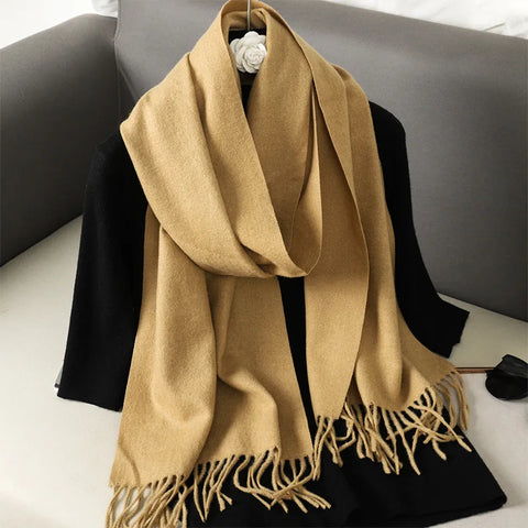 Soft Solid Winter Scarf