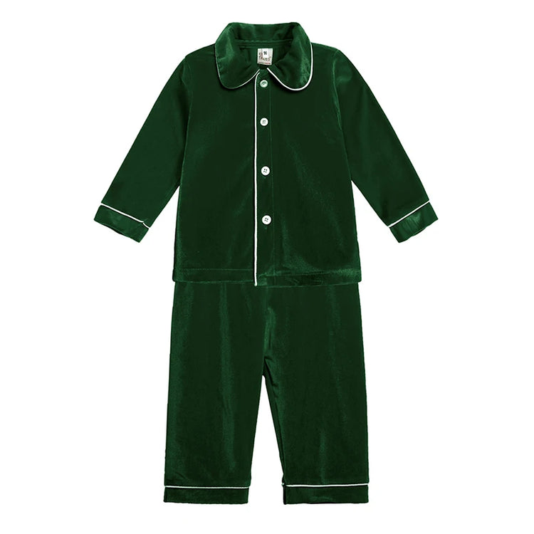 Kids' Velvet Christmas Pajamas