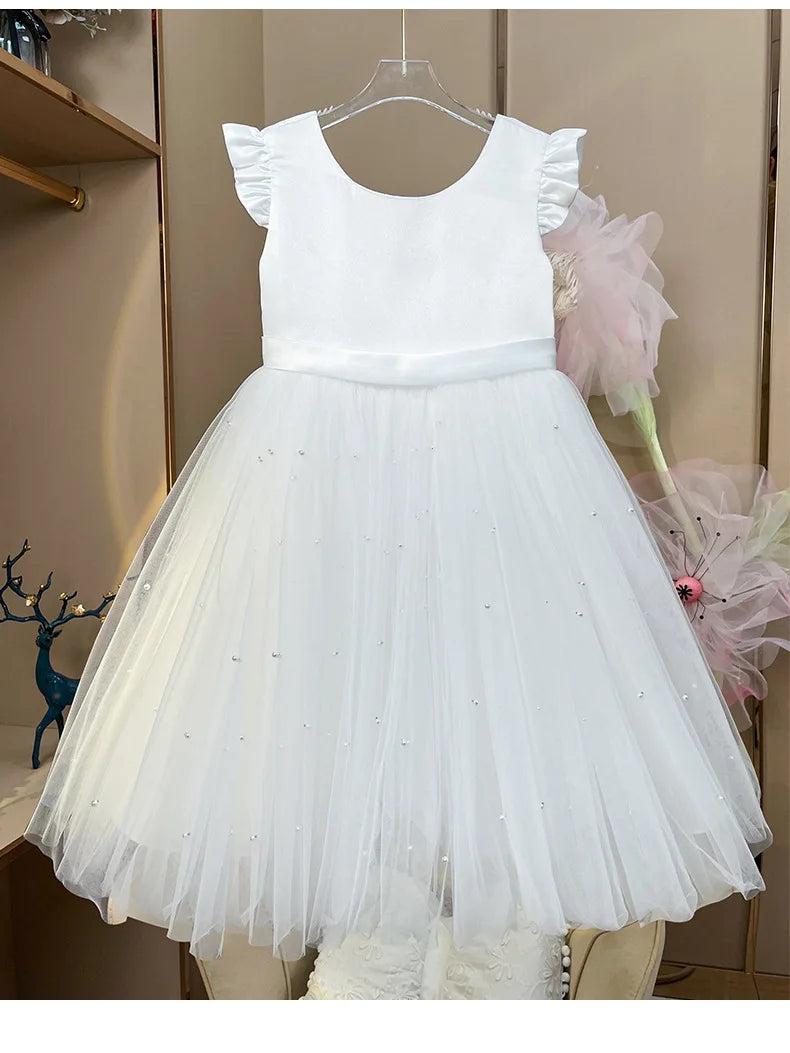 Tulle Party Dress with Big Back Bow