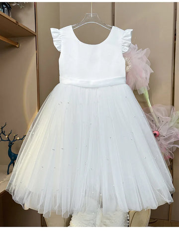 Tulle Party Dress with Big Back Bow