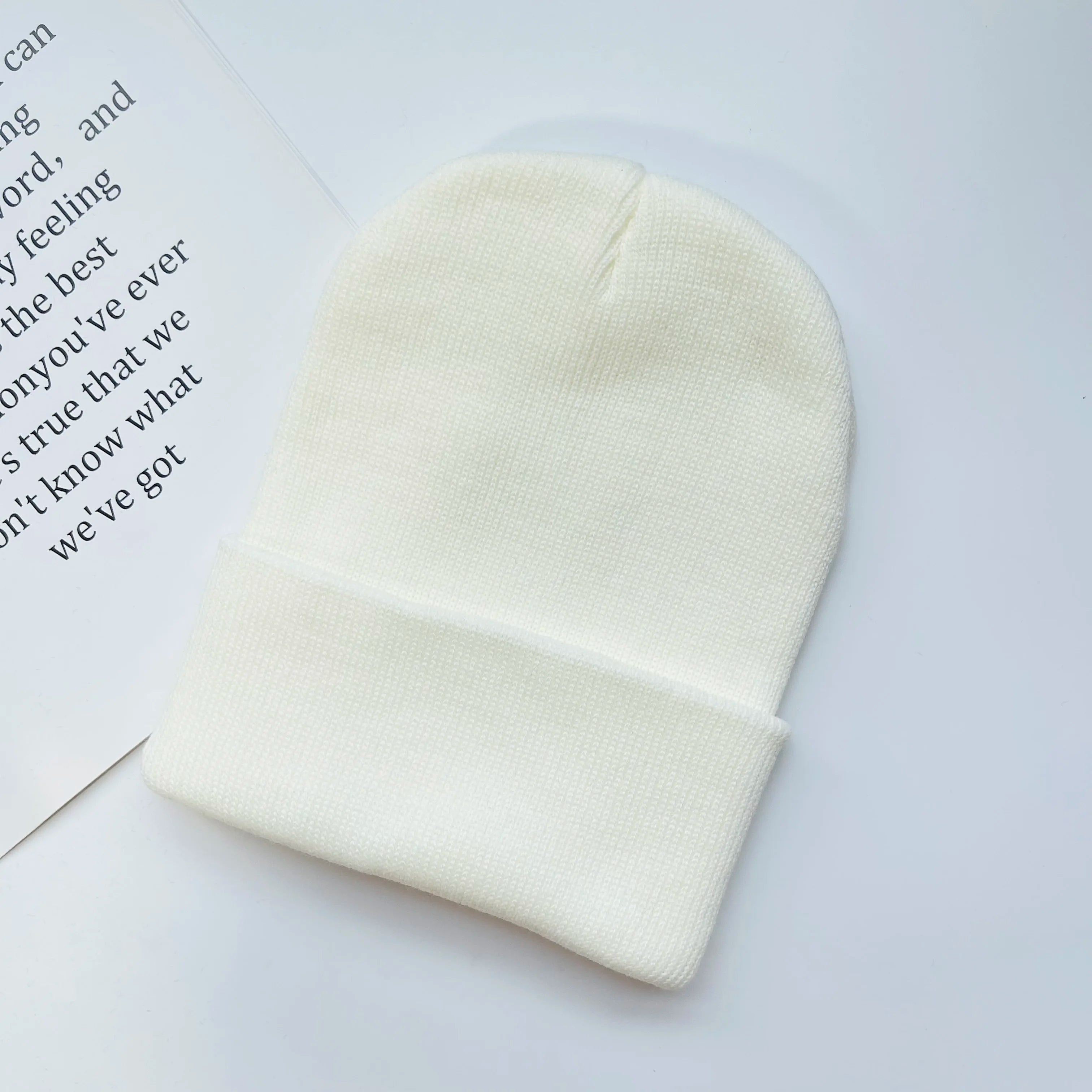 Rib-Knit Cuffed Beanie