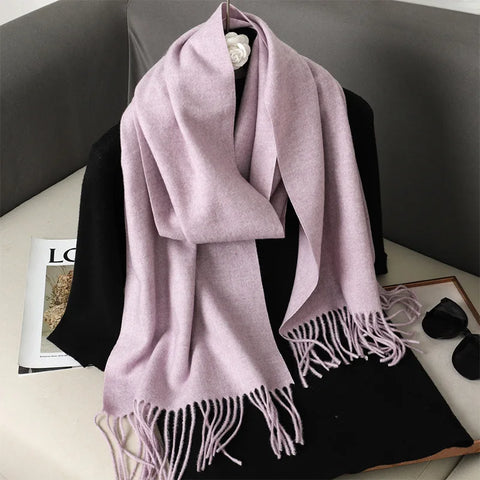 Soft Solid Winter Scarf
