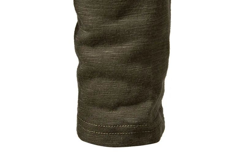 Long-Sleeve Cotton Henley