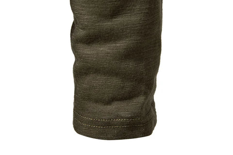 Long-Sleeve Cotton Henley
