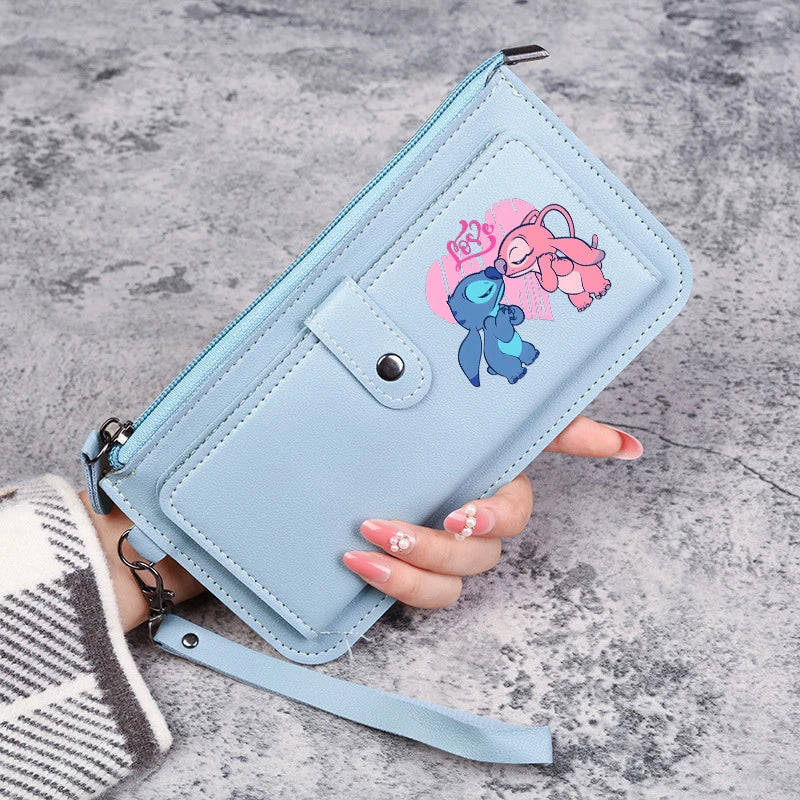 Disney Stitch Wallets for Women Anime Cartoon
