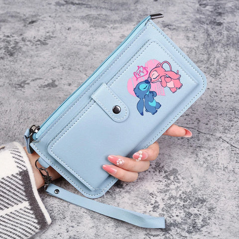 Disney Stitch Wallets for Women Anime Cartoon