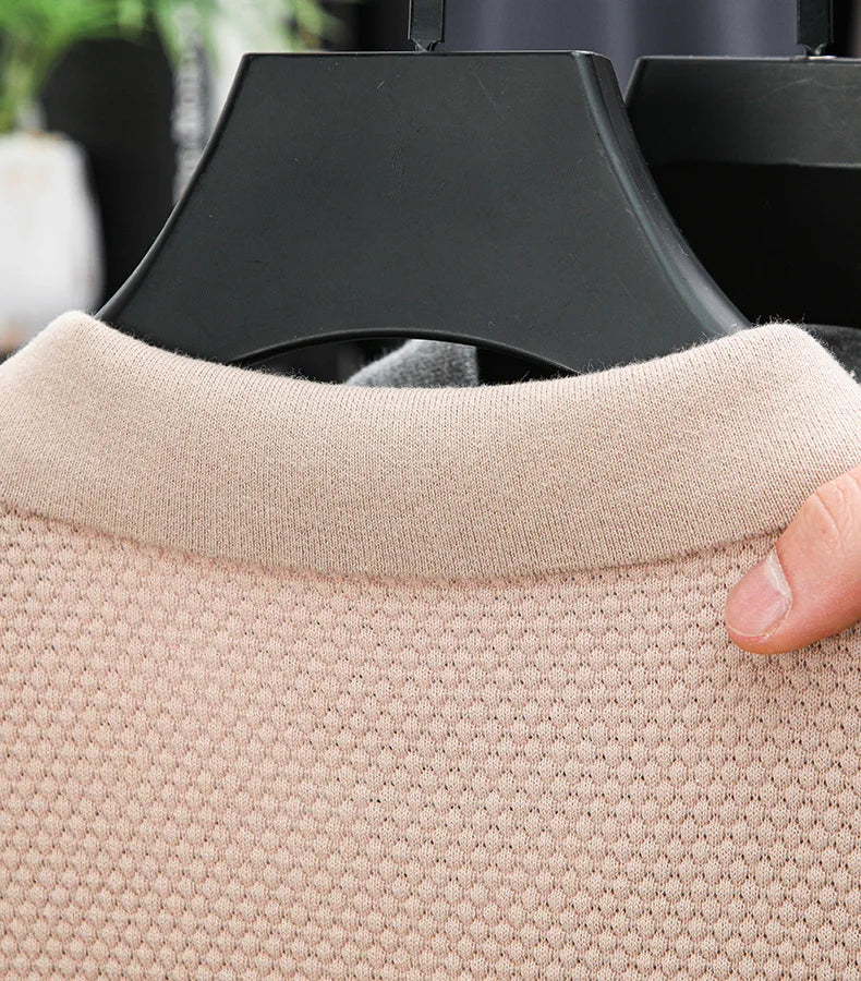 Ribbed Knit Polo