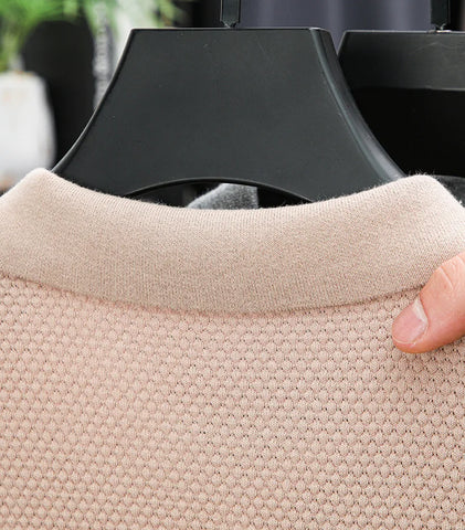 Ribbed Knit Polo