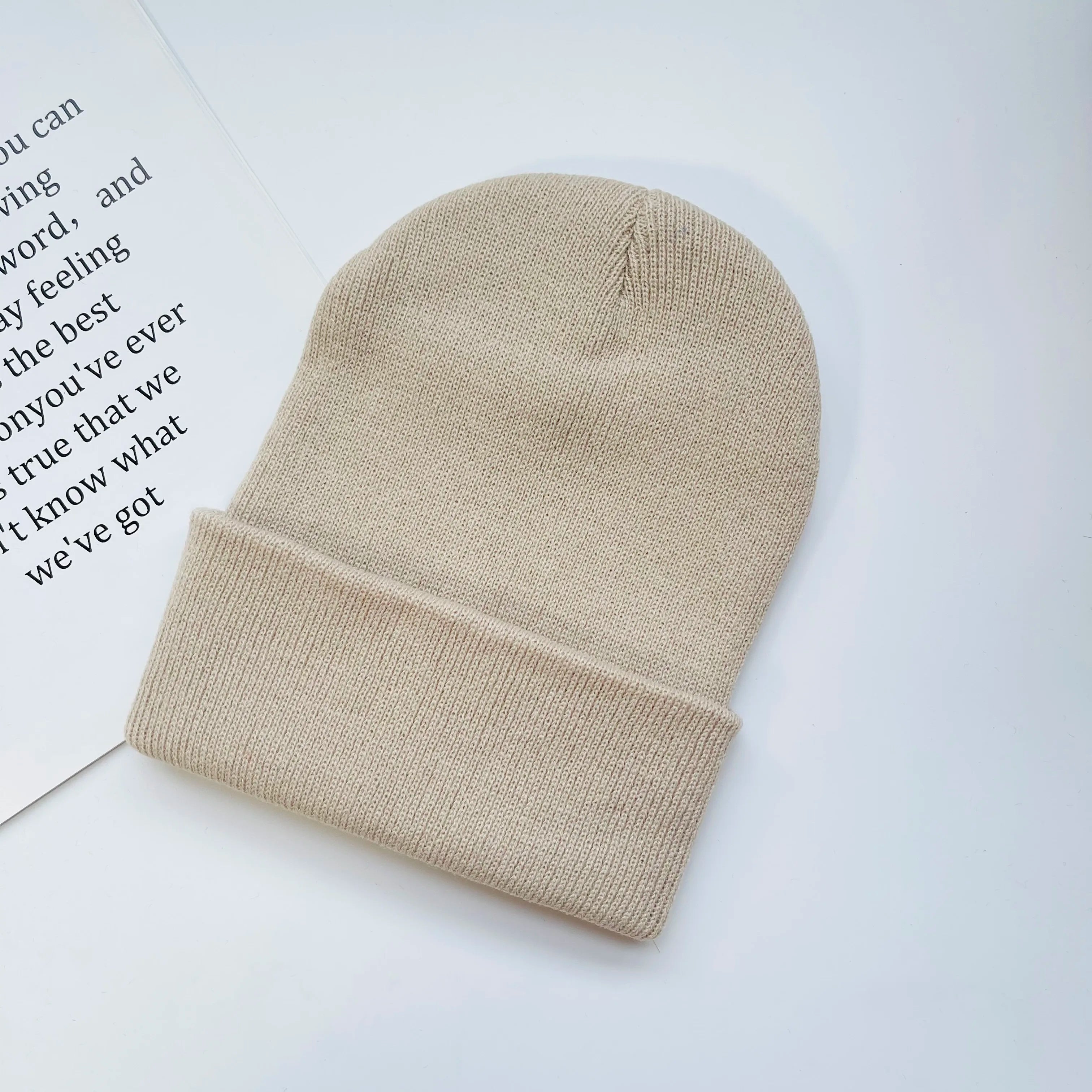Rib-Knit Cuffed Beanie