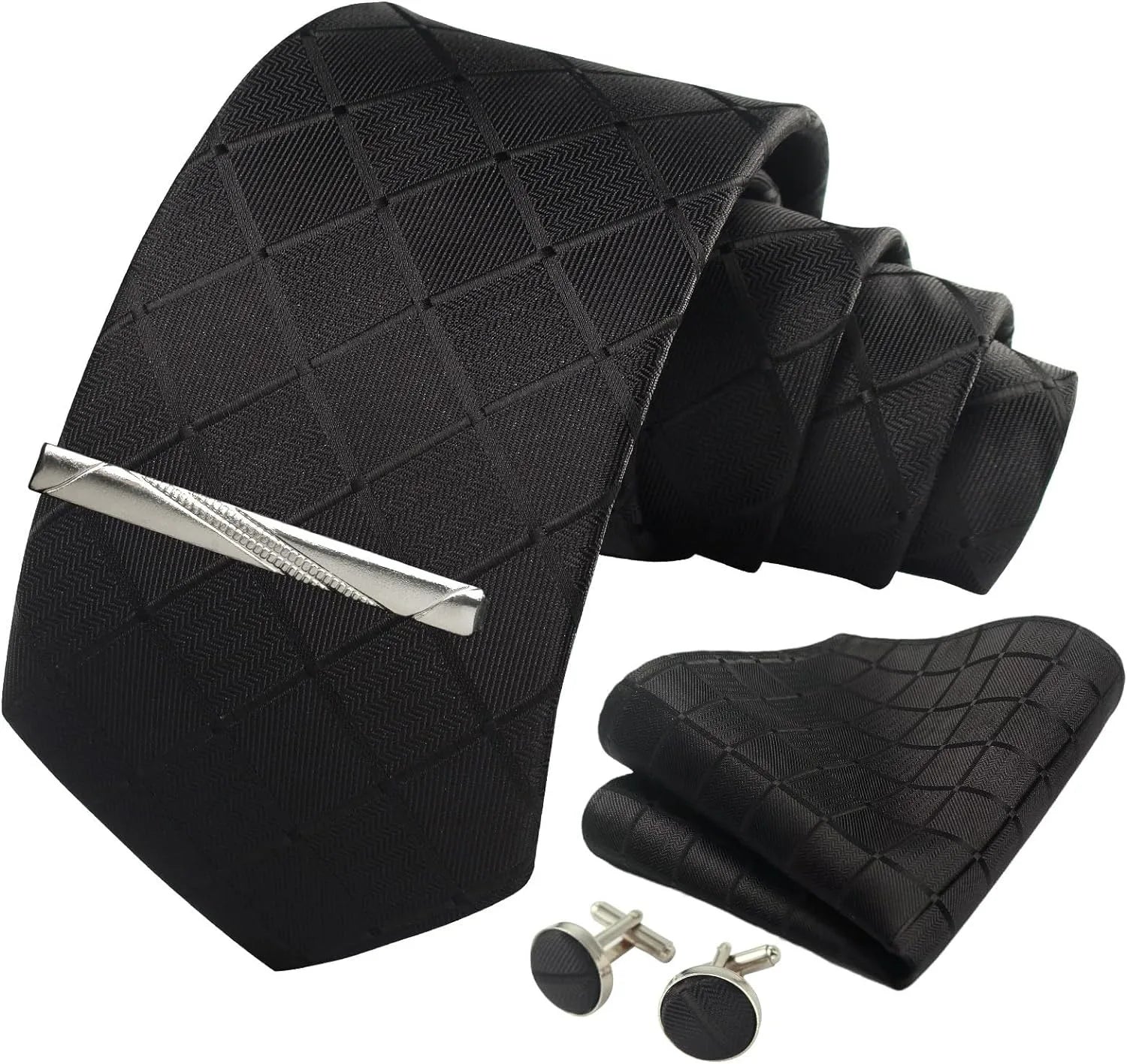 Tie, Clip & Pocket Square Set