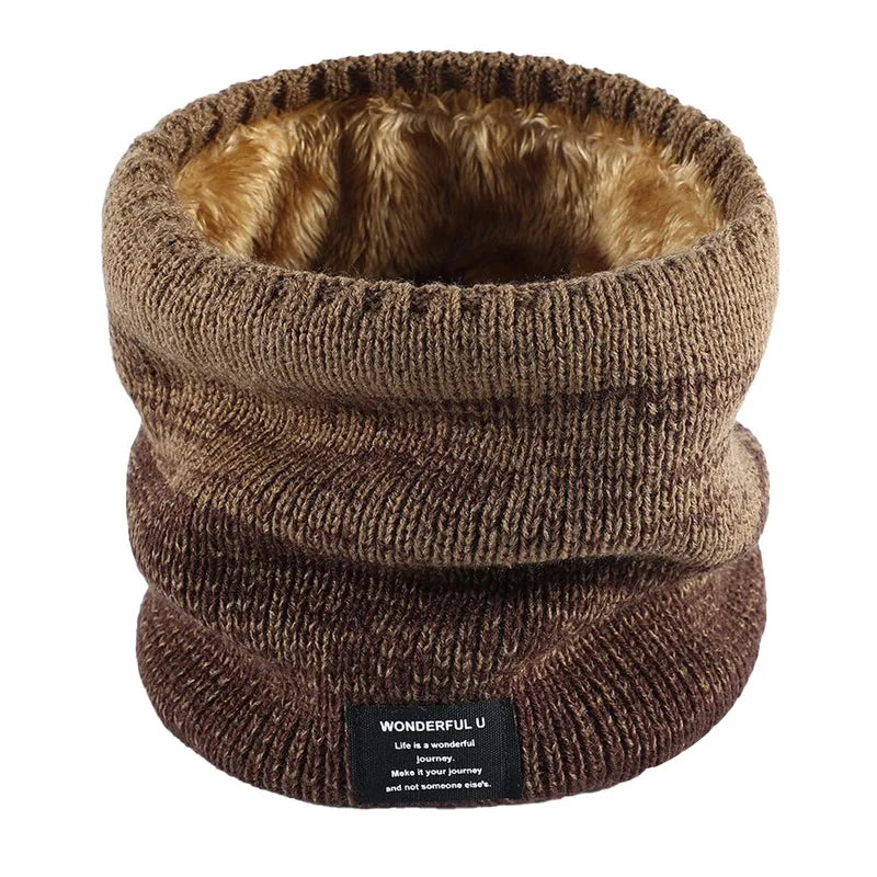 Fleece-Lined Knit Neck Warmer