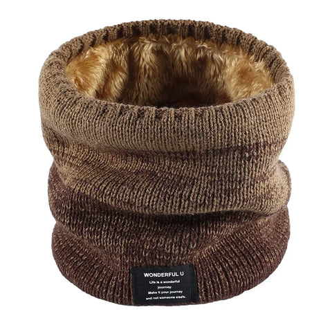 Fleece-Lined Knit Neck Warmer