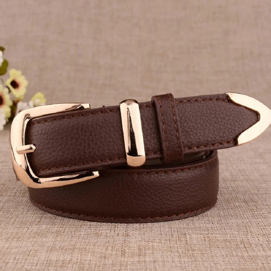 Classic Gold-Buckle Belt