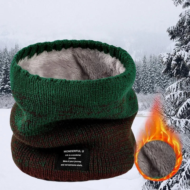 Fleece-Lined Knit Neck Warmer