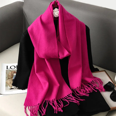 Soft Solid Winter Scarf