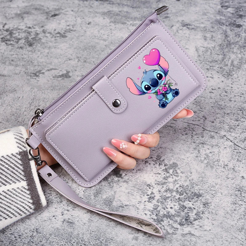 Disney Stitch Wallets for Women Anime Cartoon