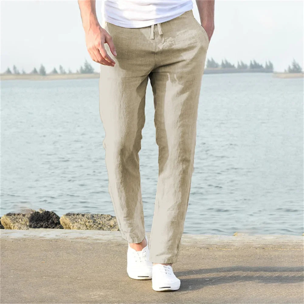 Cotton Linen Casual Pants