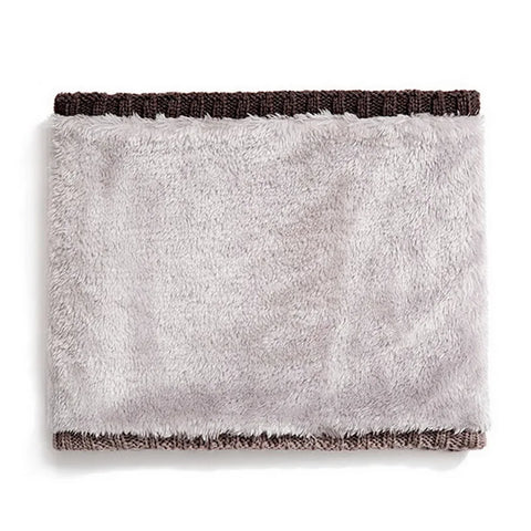 Fleece-Lined Knit Neck Warmer