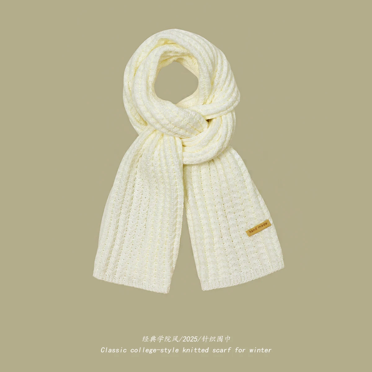 Chunky Rib-Knit Scarf