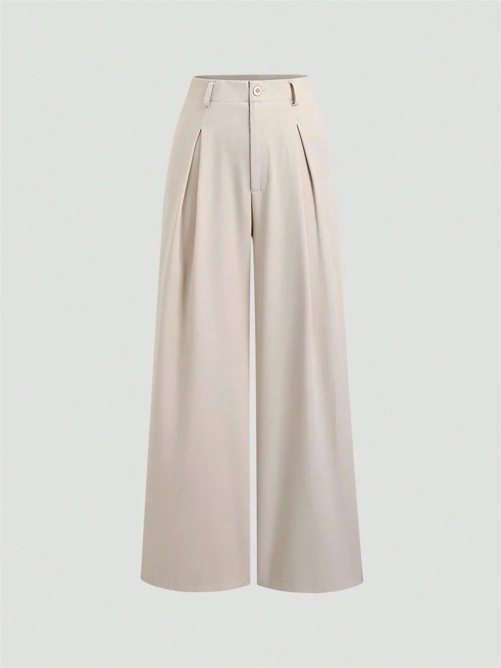 Pleated Wide-Leg Trousers
