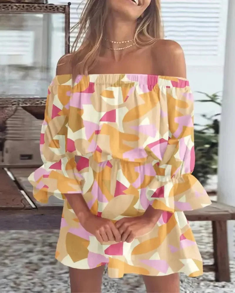 Off-Shoulder Floral Blouse