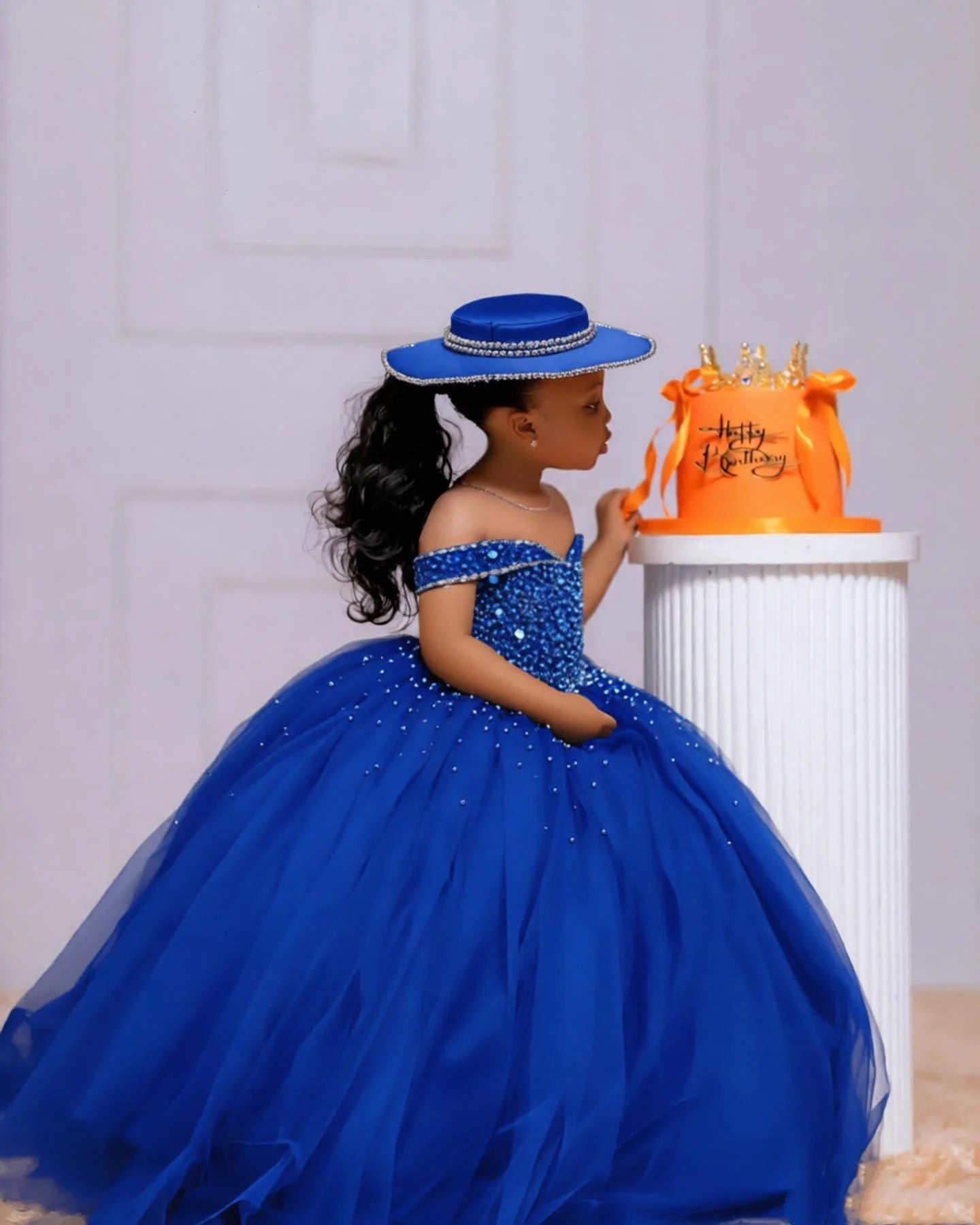 Crystal Tulle Pageant Ball Gown