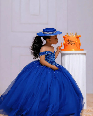 Crystal Tulle Pageant Ball Gown