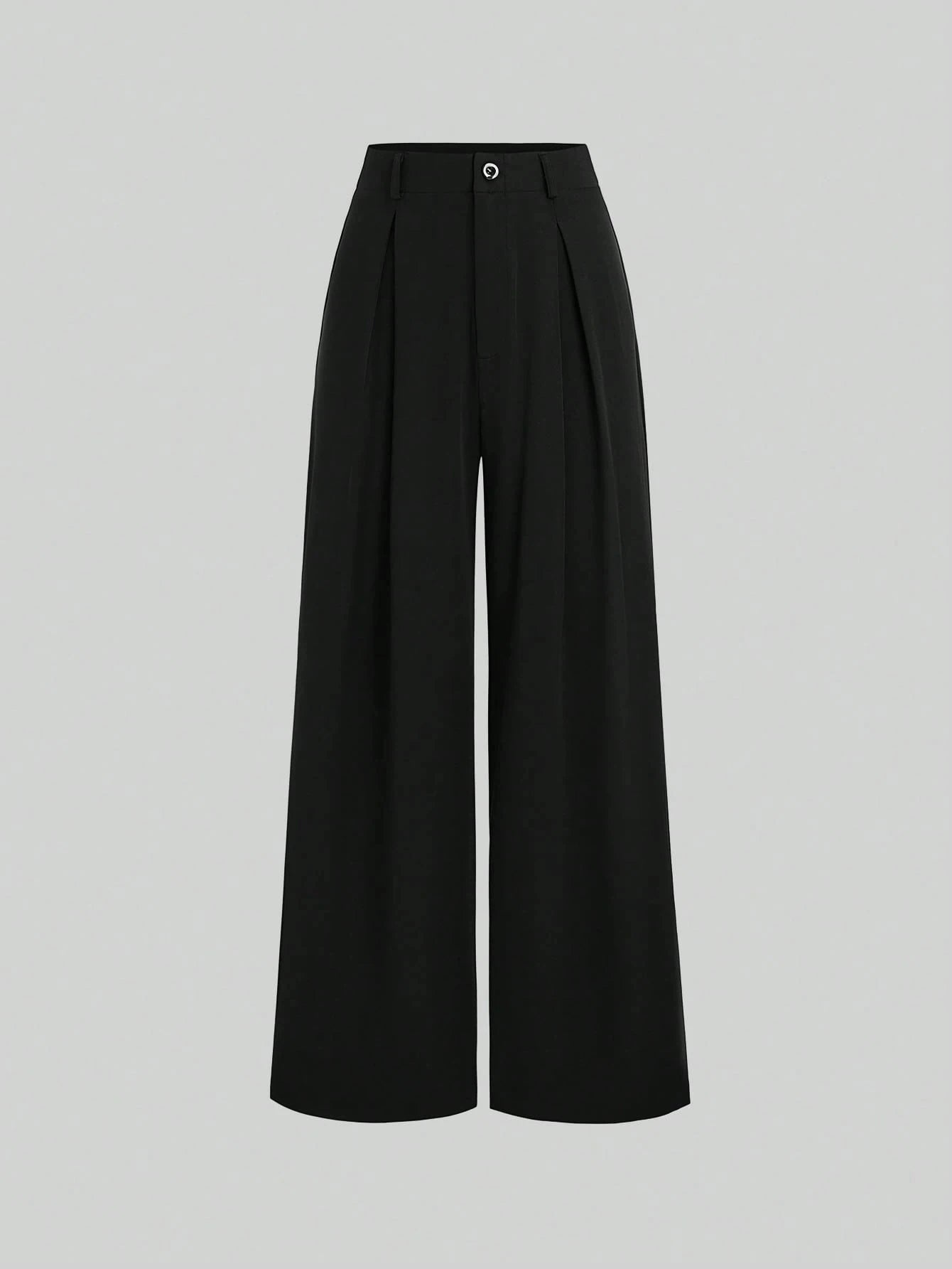 Pleated Wide-Leg Trousers