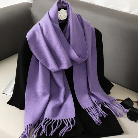 Soft Solid Winter Scarf
