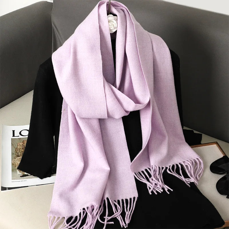 Soft Solid Winter Scarf