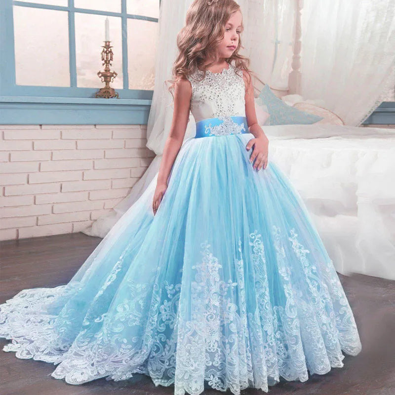 White Lace First Communion Dress