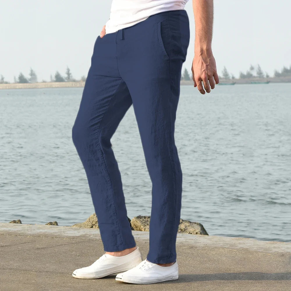 Cotton Linen Casual Pants