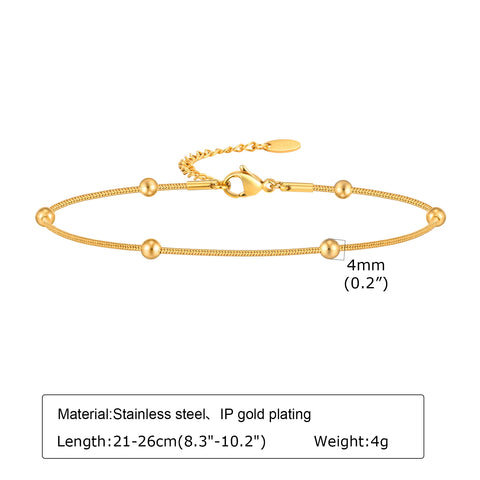 Stainless Steel Lucky Evil Eye Anklet Bracelet for Women