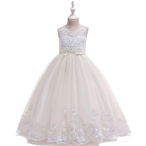 White Lace First Communion Dress