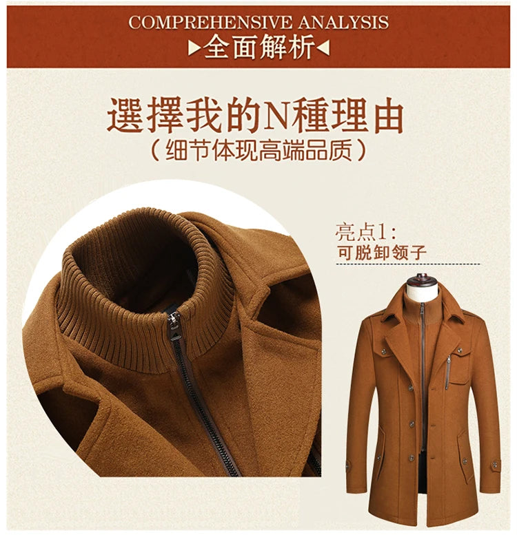 Double-Collar Overcoat