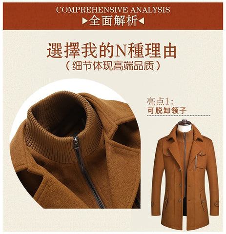 Double-Collar Overcoat