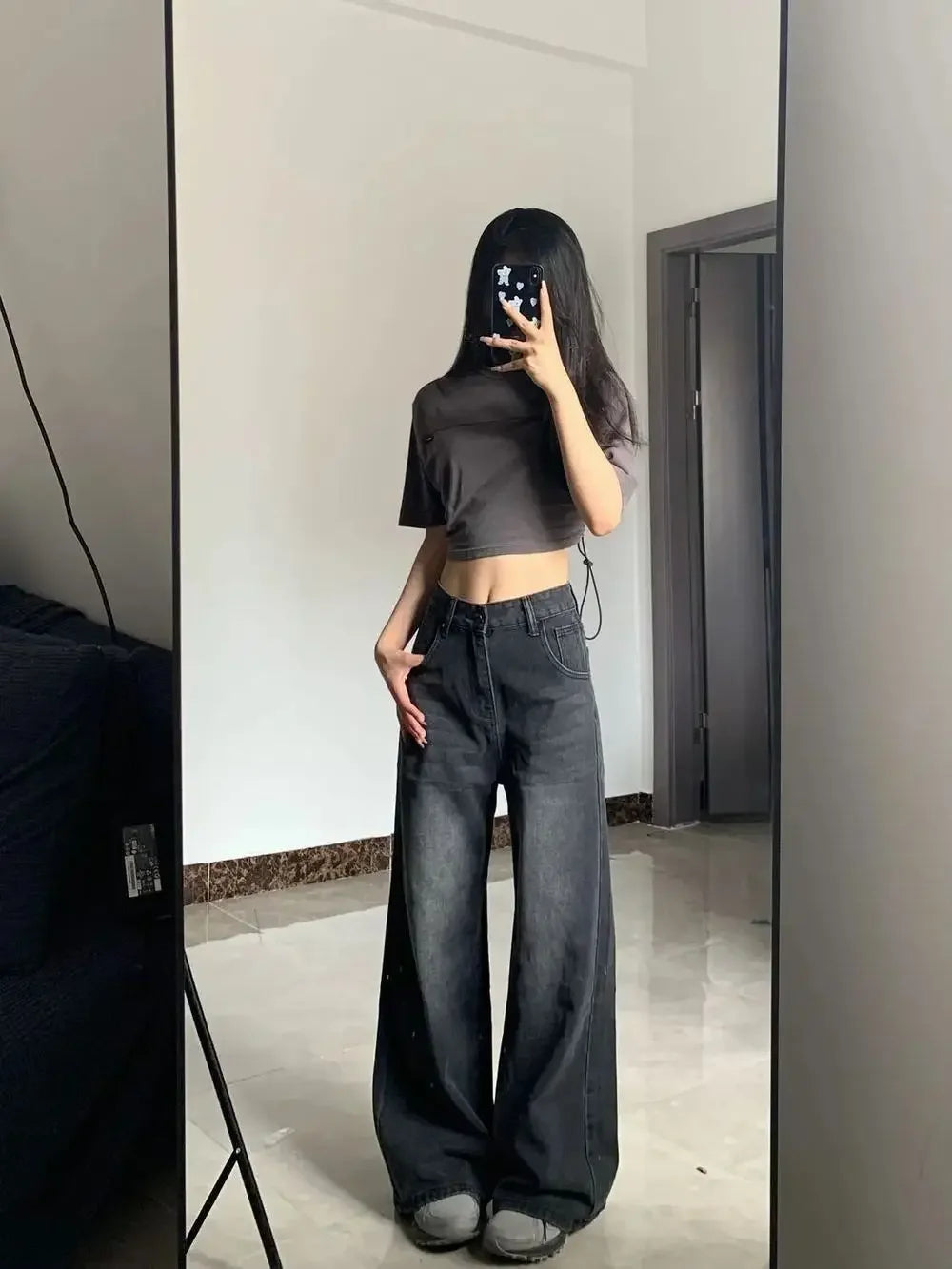 High-Rise Wide-Leg Jeans