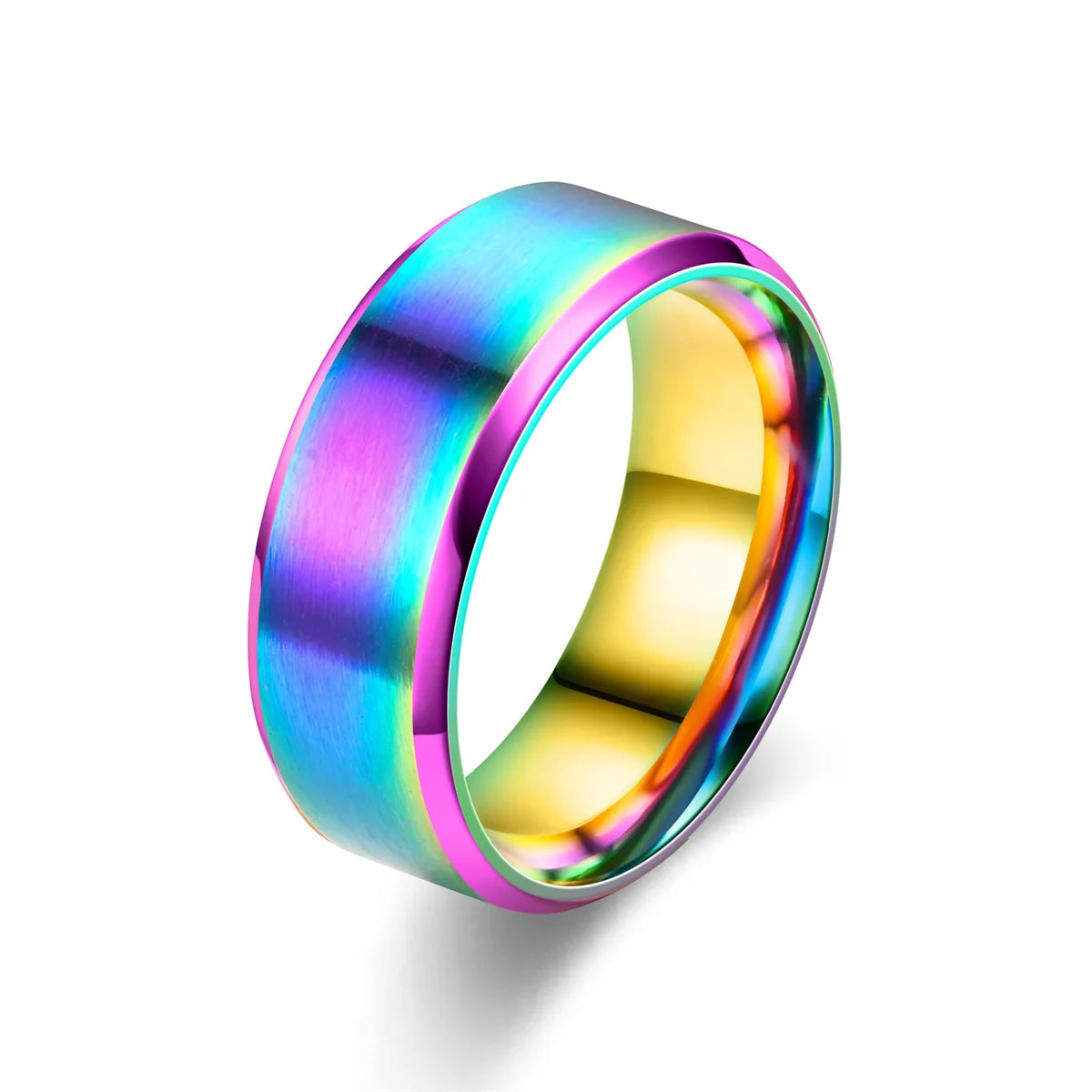Brushed Steel Band Ring