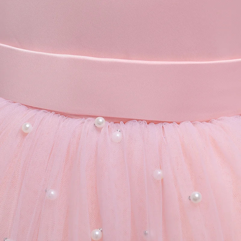 Tulle Party Dress with Big Back Bow
