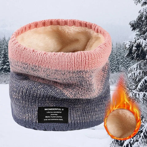 Fleece-Lined Knit Neck Warmer