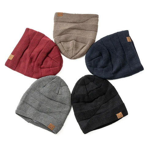Fleece-Lined Knit Beanie