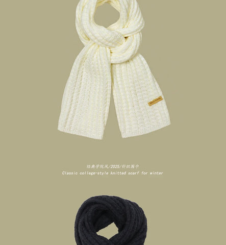 Chunky Rib-Knit Scarf