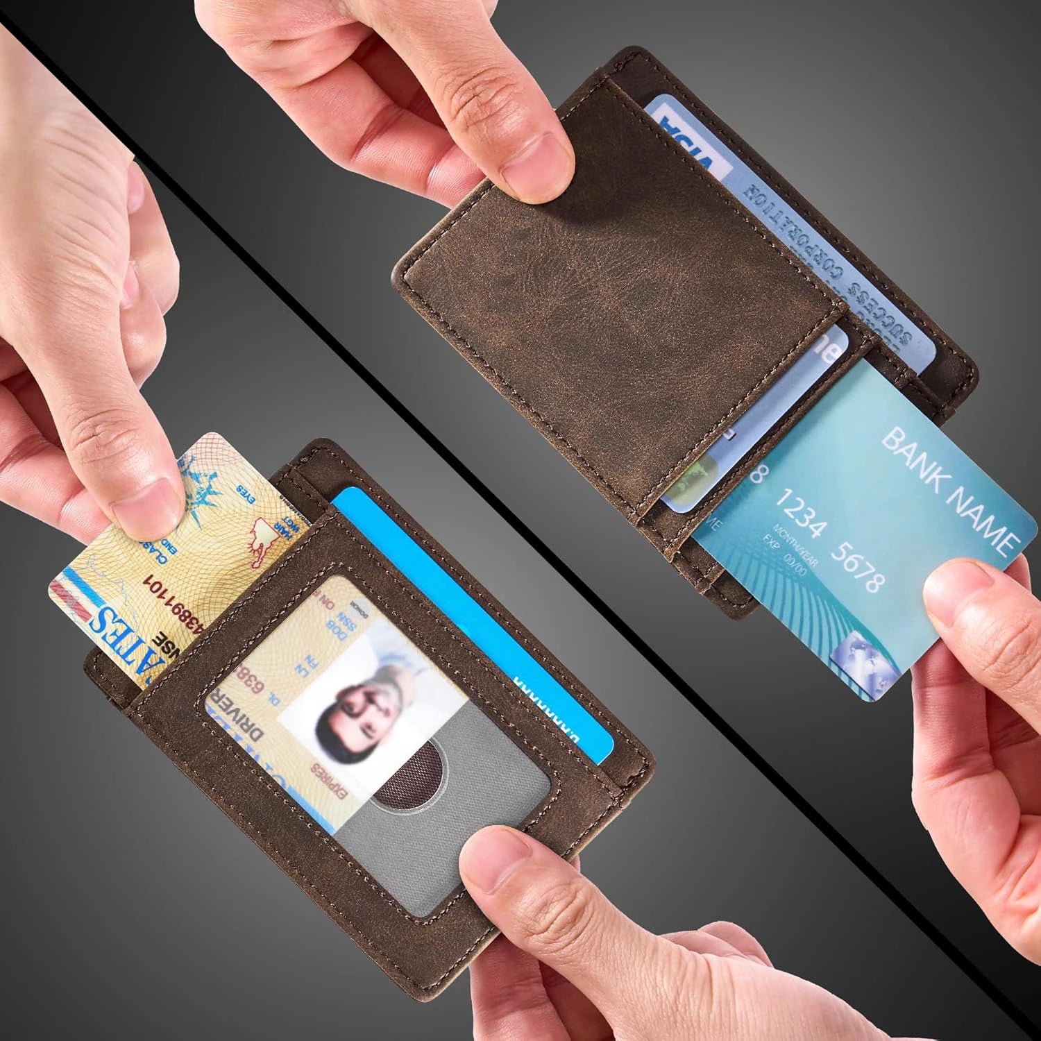 Slim Leather Card Holder