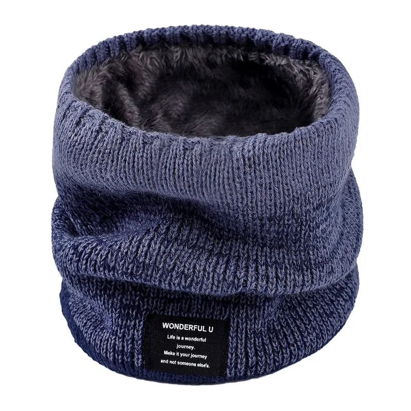 Fleece-Lined Knit Neck Warmer