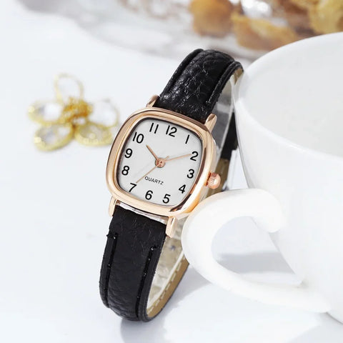 Minimalist Leather-Strap Watch