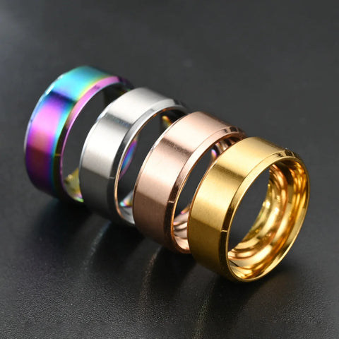 Brushed Steel Band Ring